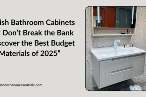 bathroom cabinet materials