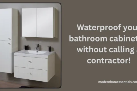 waterproof your bathroom cabinets