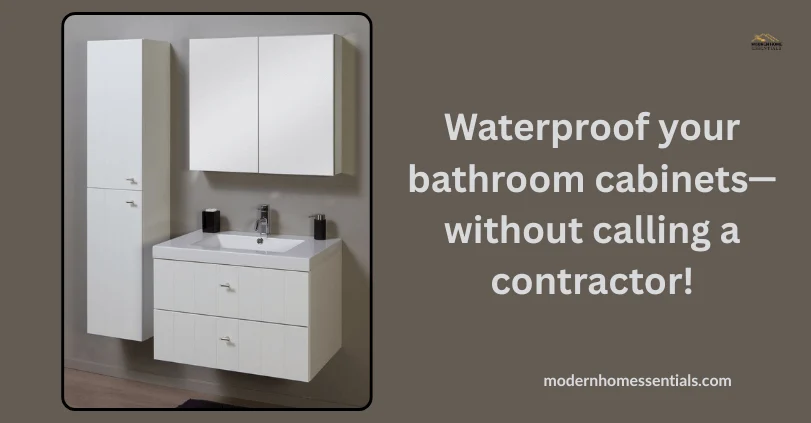 waterproof your bathroom cabinets